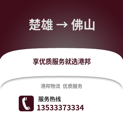 楚雄到佛山物流公司_楚雄到佛山货运_楚雄至佛山物流专线