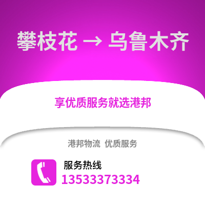 攀枝花到乌鲁木齐物流专线|攀枝花至乌鲁木齐货运公司