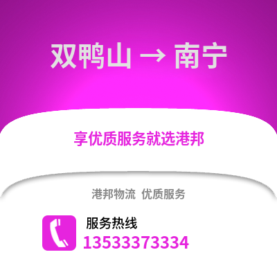 双鸭山到南宁物流专线|双鸭山至南宁货运公司